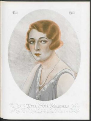 Señorita María Carlota Cortejarena, acuarela