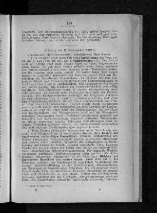 Sitzung am 18. November 1919.