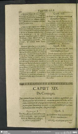 Caput XIX. De Coniugio
