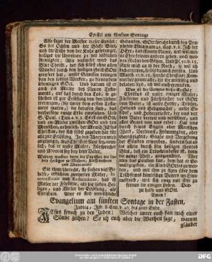 Evangelium am fünften Sontage in der Fasten, Judica, Joh. 8. Cap. v. 46. bis zum Ende.