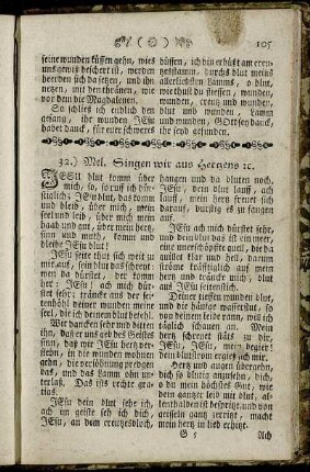 32.) Mel. Singen wir aus Hertzens etc.