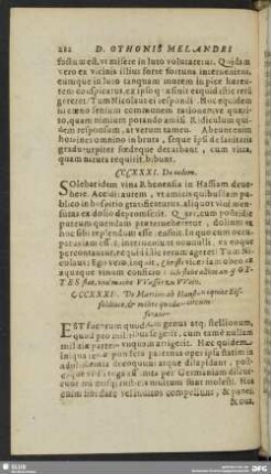 CCCXXXII. De Martino ab Hanstein equite Eisfeldiaco, & milite quodam circumforaneo