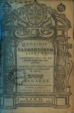 Elementorum libri XV. : accessit XVI. ; ... scholiis illustrati, 1