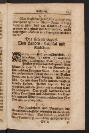 643-662, Das siebende Capitel
