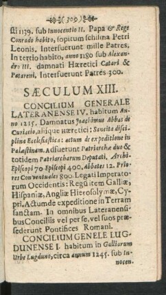 Saeculum XIII.