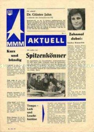 MMM Aktuell, Sonderausgabe zur X. Berliner Jubiläumsmesse der Messe der Meister von Morgen