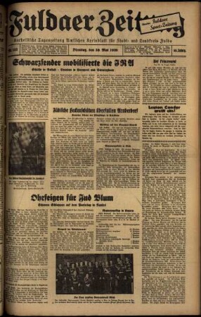 Ausgabe vom Dienstag, den 30. Mai 1939.