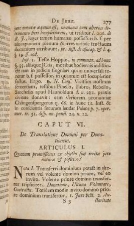 277-326, Caput VI