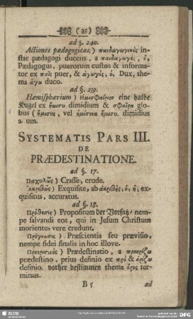 Systematis Pars III.