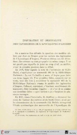 Inspiration et originalité des tapisseries de l'Apocalypse d'Angers