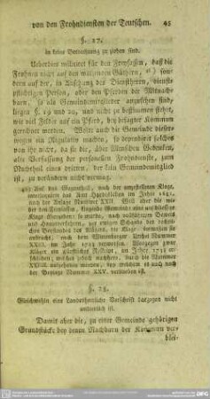 §. 28. Gleichwohln eine Landesherrliche Vorschrift dargegen nicht undienlich ist