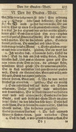 VI. Von der Gnaden-Wahl.
