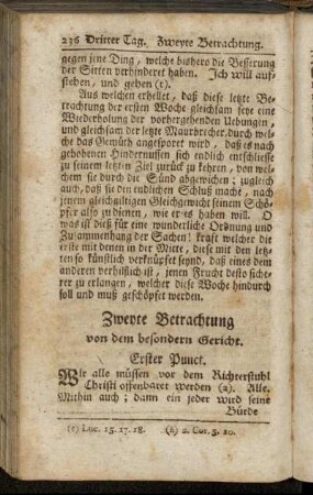 Zweyte Betrachtung von dem besondern Gericht.