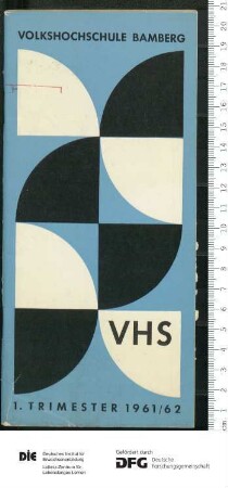 Programm 1. Trimester 1961/1962