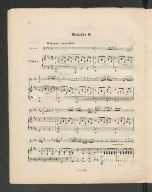 Melodie 9. [Piano.]