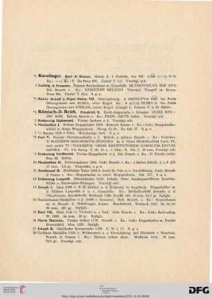Kaiser und Könige (Nr. 1-313)