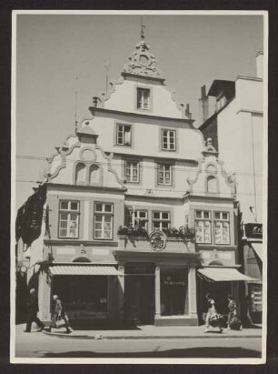 Haus Pieper (Schmerimenhaus). Detmold. Lange Straße 14. Papierabzug