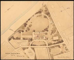 Landhaus Julius Voster, Oberkassel bei Bonn: Lageplan