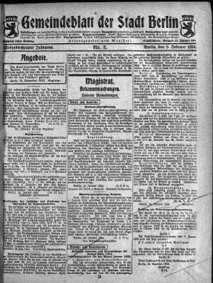 1924,5: Nr. 5, 3. Februar 1924