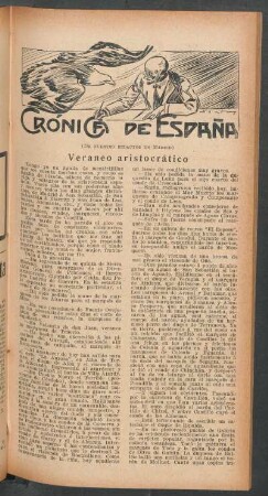 Veraneo aristocrático : Crónica de España