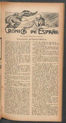 Veraneo aristocrático : Crónica de España