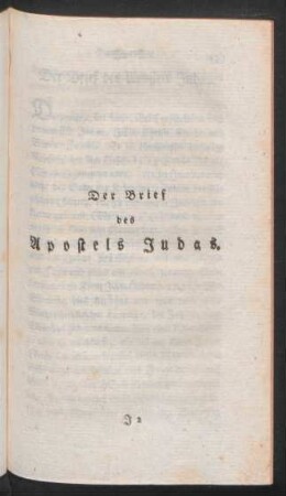 Der Brief des Apostels Judas