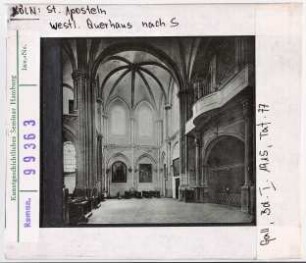 Köln: St. Aposteln, westliches Querhaus nach Süden