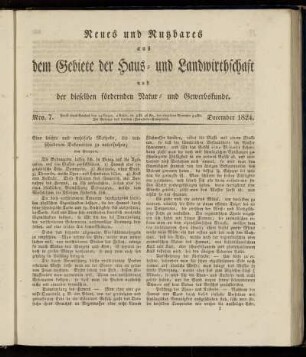 Nro. 7. December 1824.