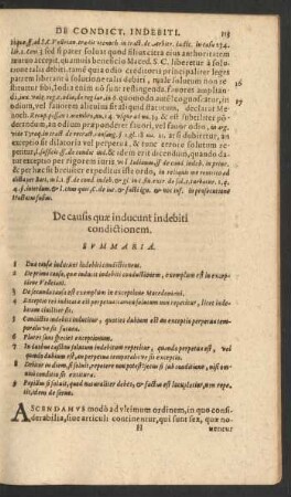 De causis quae inducunt indebiti condicionem.