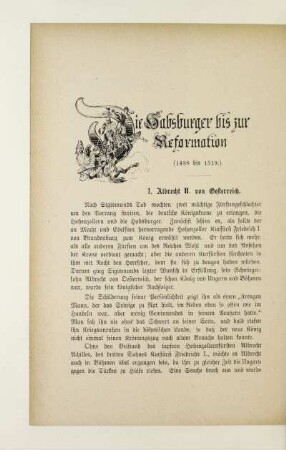 Die Habsburger bis zur Reformation (1438 bis 1519)