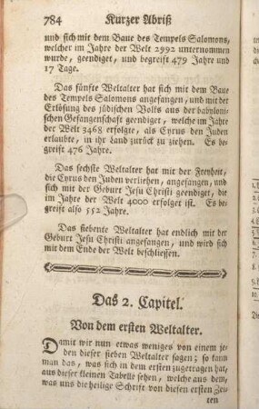 Das 2. Capitel. Von dem ersten Weltalter.