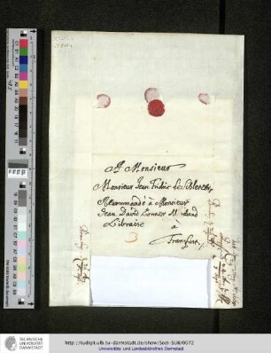 Stanisław Lubieniecki an Johann Friedrich Schletzer (Frankfurt am Main), 19./29. August 1665