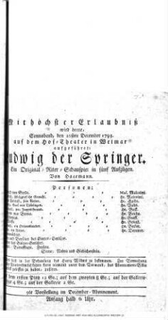 Ludwig der Springer