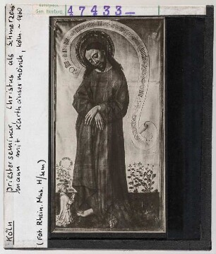 Köln, Priesterseminar: Christus als Schmerzensmann mit Karthäusermönch