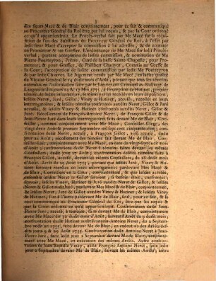 Arrest De La Cour De Parlement, Extrait Des Registres Du Parlement : Du onze Septembre 1755.