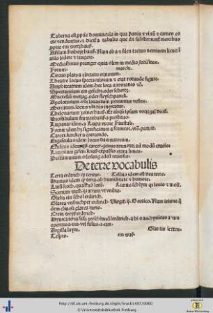 De terre vocabulis