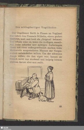 Ein schlagfertiger Vogtländer