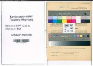 Entnazifizierung Heinrich Ashauer , geb. 05.12.1904 (Werkmeister)