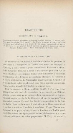 Chapitre VIII. Prise de Langson