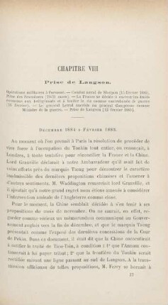 Chapitre VIII. Prise de Langson