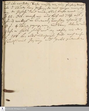 Reisetagebuch von Gotthilf August Francke.