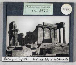 Palmyra: Bel-Tempel, Süd-West-Ecke