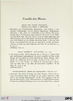 Gemälde alter Meister (Nr. 1-135)