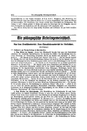 Die pädagogische Arbeitsgemeinschaft
