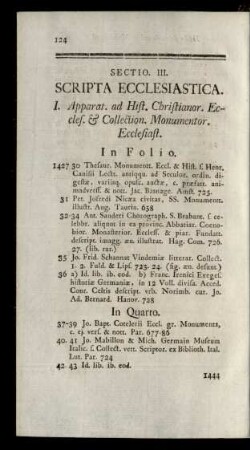 Sectio. III. Scripta Ecclesiastica.