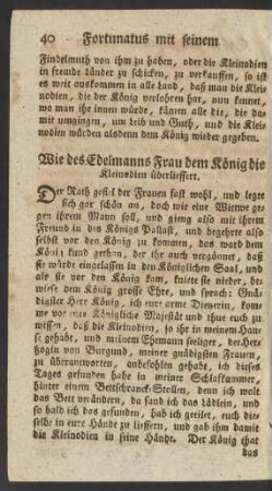 Wie des Edelmanns Frau dem König die Kleinodien überlieffert.