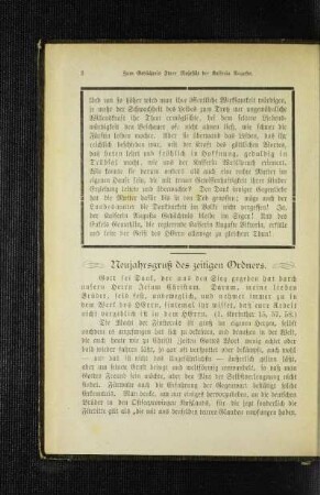 Neujahrsgruß des zeitigen Ordners