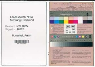 Entnazifizierung Anton Pueschel , geb. 25.02.1901 (Maurer)