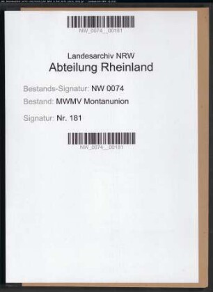 Allgemeine Fragen zur Montanunion