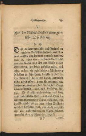 VI. Von der Nothwendigkeit einer göttlichen Offenbarung